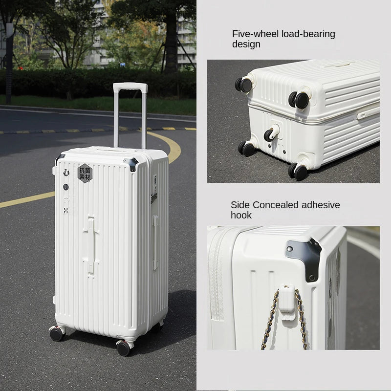 Suitcase 30" Large Capacity Luggage Men and Women Universal Five-wheeled Password Trolley Case Student Travel Luggage carrier