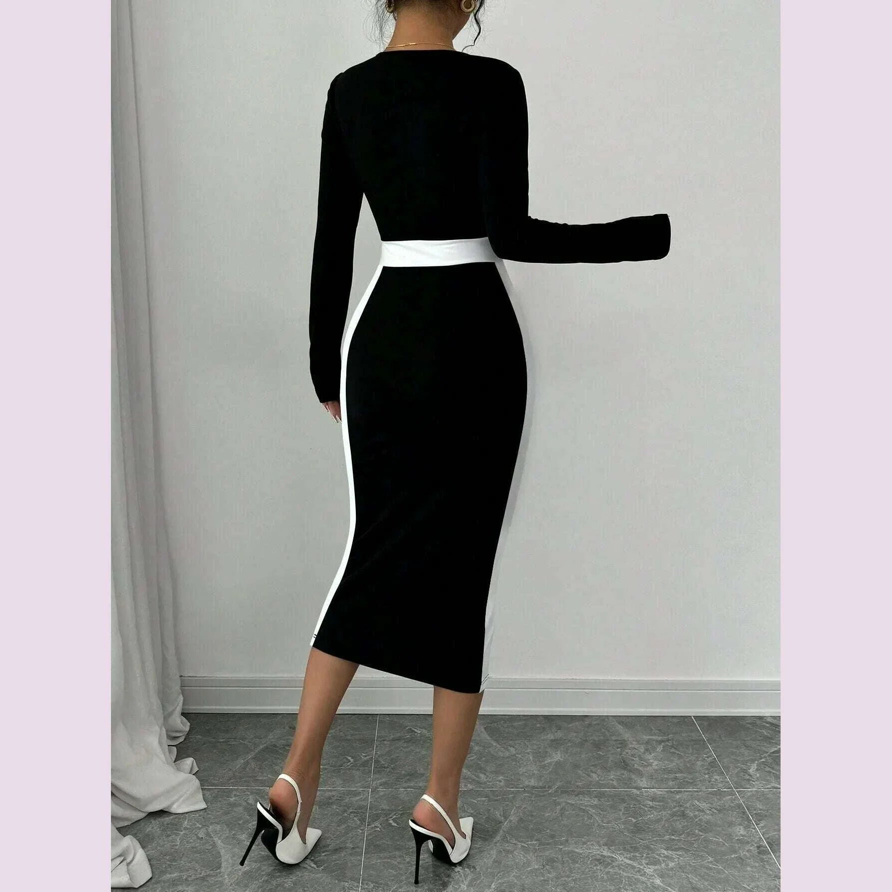 Autumn Winter Sweater Dress for Women 2024 New Arrivals Square Neck High Waist Long Knitted Dress Korean Maxi Dresses
