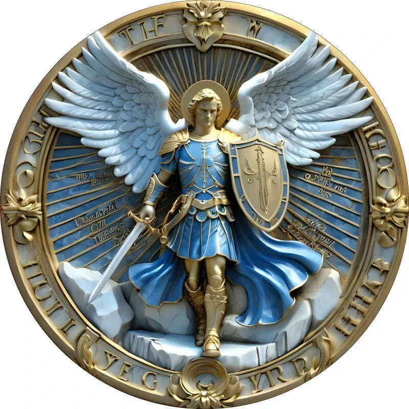 1PCS Home Decor Wooden Disc Angel Sub Series Holy Angel Redemption Bedroom Wall Decorations Photo Props Decoration