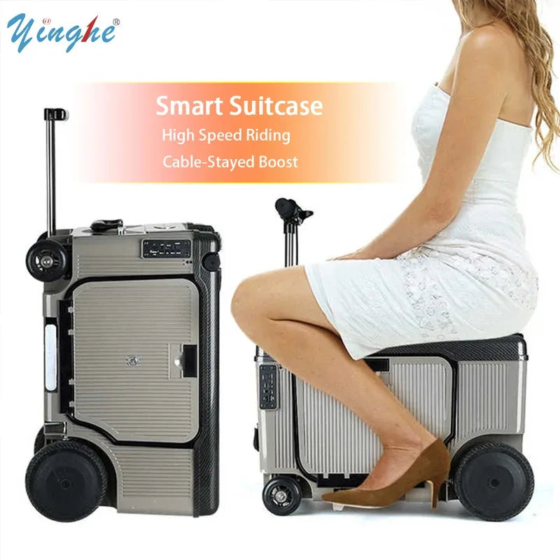 Luggage Travel Suitcase TravelSmart Riding Boarding Bag Elderly Scooter 20-Inch Electric Luggage Multi-Function Trolley...