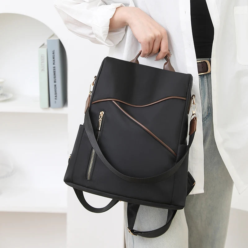 Women'S Anti theft Backpack Casual Nylon New 2025 School Bag Fashion Large Capacity Shoulder Strap Shoulder Bag Mochila Femenina