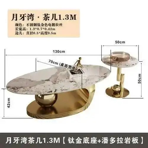 Nordic Living Room Coffee Tables Modern Design Decor Oval Coffee Tables Minimalist Mesa De Centro De Sala Home Furniture - Kimlud