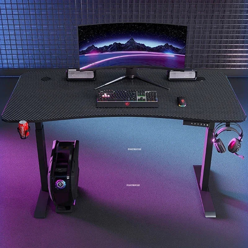 Upscale Lifting Mesa Gamer Computer Desks Simple Manmade Board Gaming Desk Light Luxury Household Bedroom E-sports Gaming Table