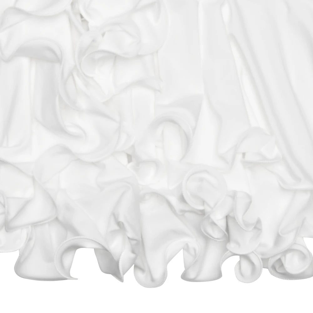 Absobe Women's A-Line Bodycon Mini Dress Ruffle Hem V-Neck Asymmetrical Buttons Long Sleeve Short Dress Party Streetwear Outfits