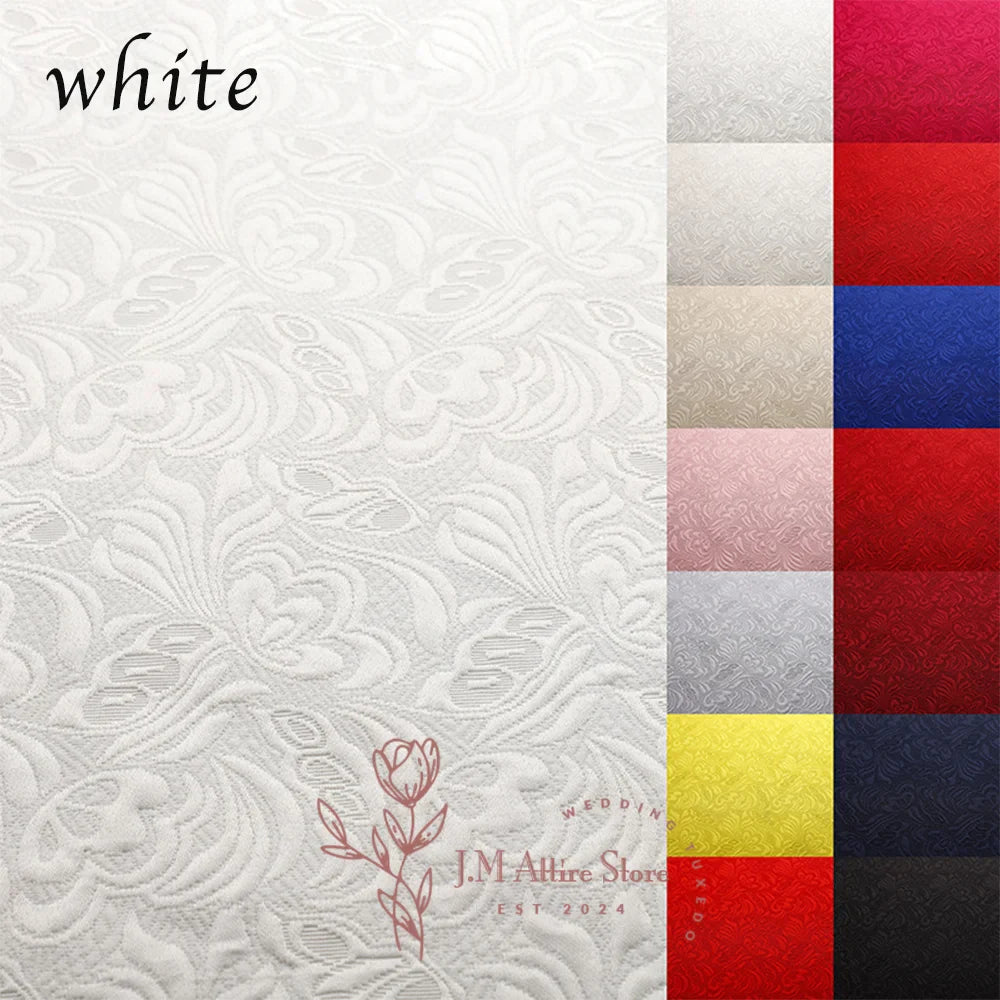 Formal Men's Suits 2 Pieces Blazer Pants Black Jacquard Set for Wedding Dinner Dating Ceremony Banquet Luxury Custom Tuxedo 