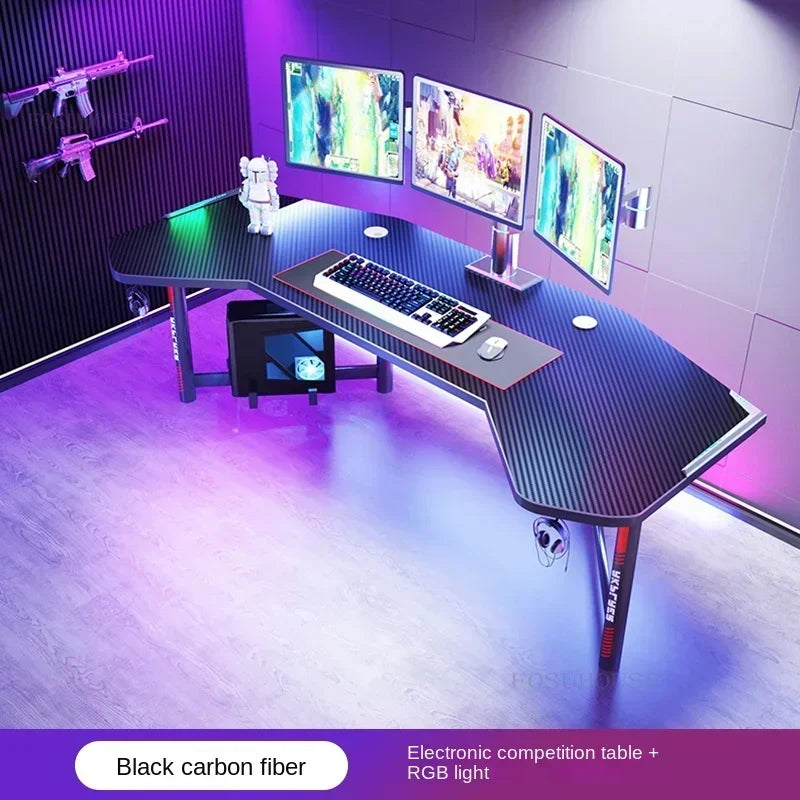 Household Desktop Computer Desks Office Furniture Simple Professional Gaming Table Multi-functional E-sports Table and Chair Set