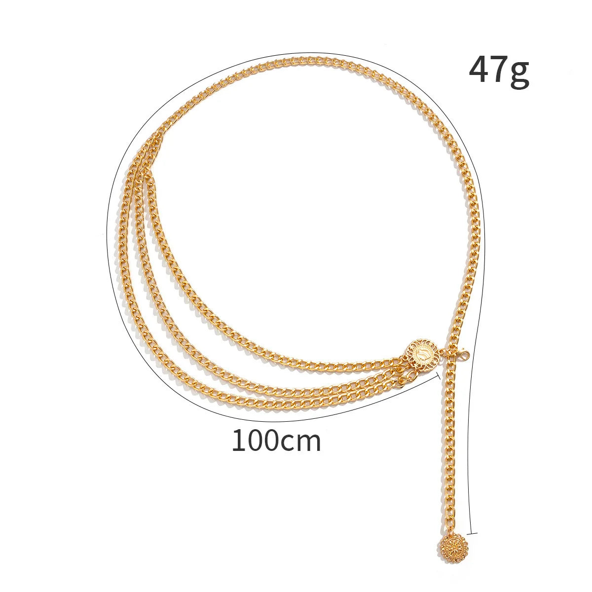 2025 Punk Hip Hop Waist Chain Vintage Waist Belly Jewelry Sexy Bikini Beach Multilayer Belt Chain with Long Tassel Coin...