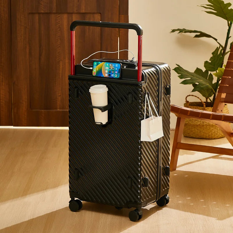 20/24/28/32 inch Wide Handle Travel Suitcase Carry-on Luggage Multifunctional Password Trolley Case With Wheels Rolling luggage
