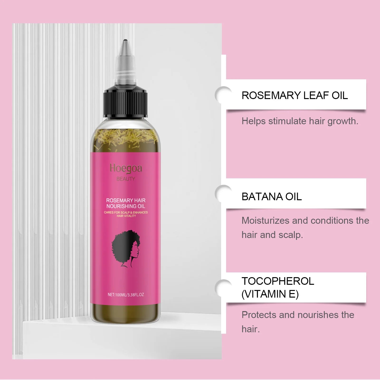 Rosemary Care Hair Essential Oil for Hair Growth Strengthens & Prevents Hair Loss Repairs Dryness & Split Ends Scalp Treatment