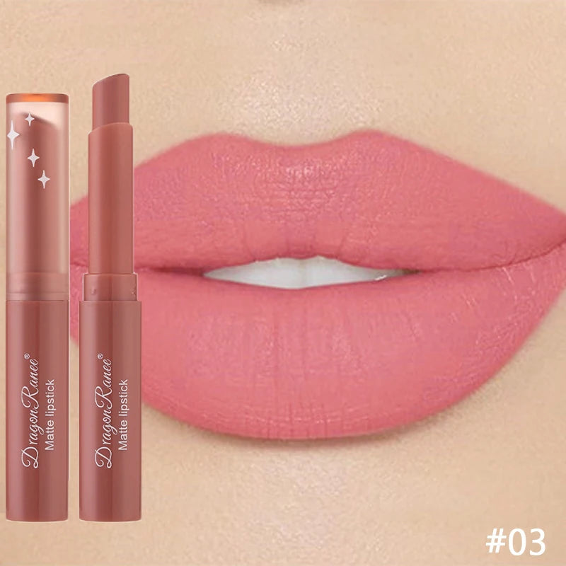 Nude Matte Lipstick Waterproof Nude Pink Lip Sticks Not Fading Sexy Red Velvet Lipsticks for Women Make Up Lasting Lip...