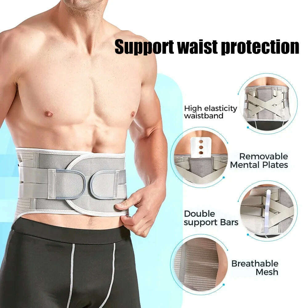Back Brace for Lower Back Pain Relief,Waist Support Belt for Men Women,Soft Breathable Fabric Lumbar Support for Herniated Disc