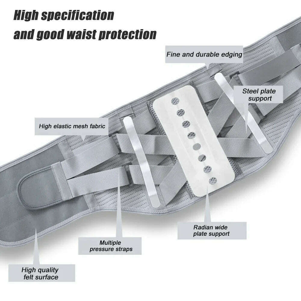 Back Brace for Lower Back Pain Relief,Waist Support Belt for Men Women,Soft Breathable Fabric Lumbar Support for Herniated Disc