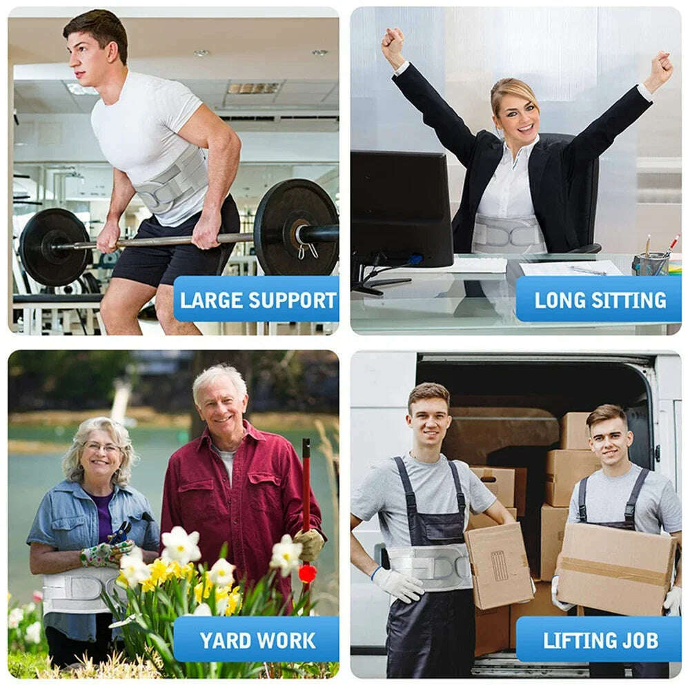 Back Brace for Lower Back Pain Relief,Waist Support Belt for Men Women,Soft Breathable Fabric Lumbar Support for Herniated Disc