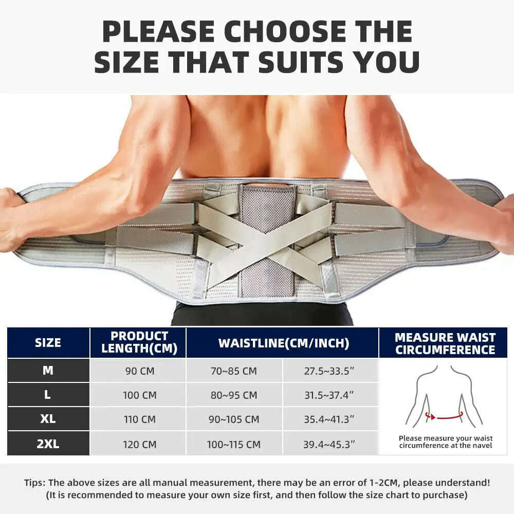 Back Support Belt for Men and Women,Back Braces for Lower Back Pain Relief,Lumbar support for Heavy Lifting,Sciatica pain relief
