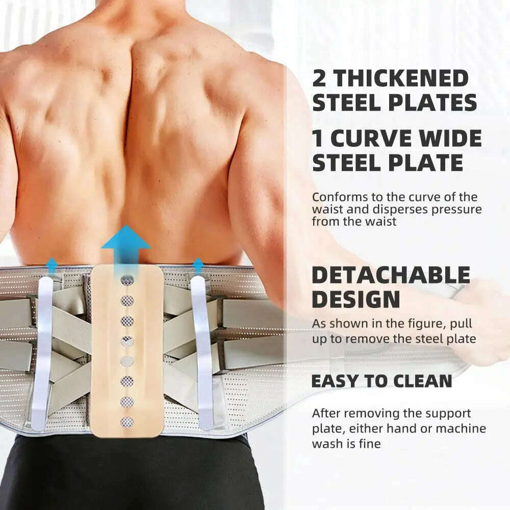 Back Support Belt for Men and Women,Back Braces for Lower Back Pain Relief,Lumbar support for Heavy Lifting,Sciatica pain relief