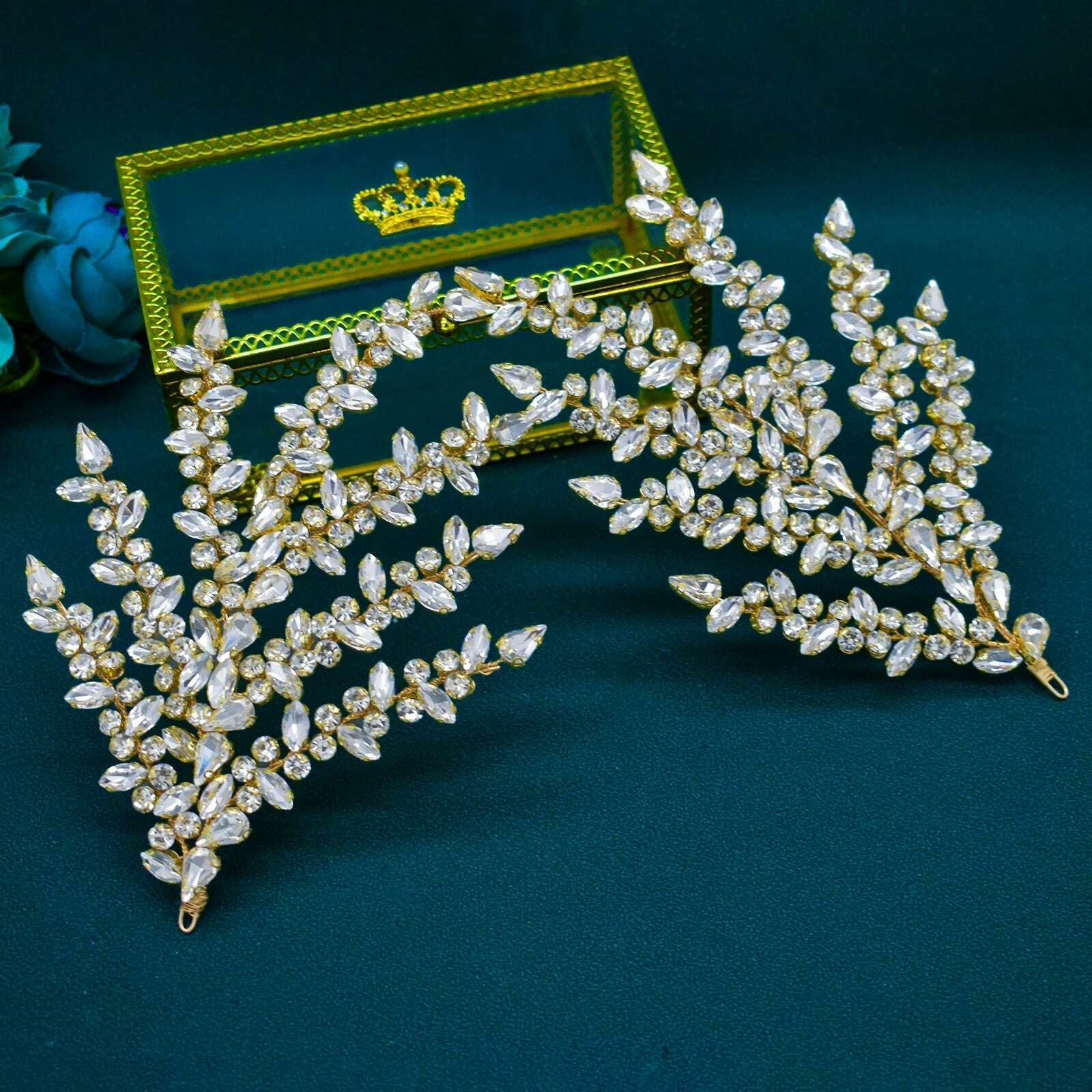 DZ090 Wedding Tiaras and Crowns Crystal Bridal Hair Accessories Party Hair Band Gift Rhinestone Headbands for Women Headdress