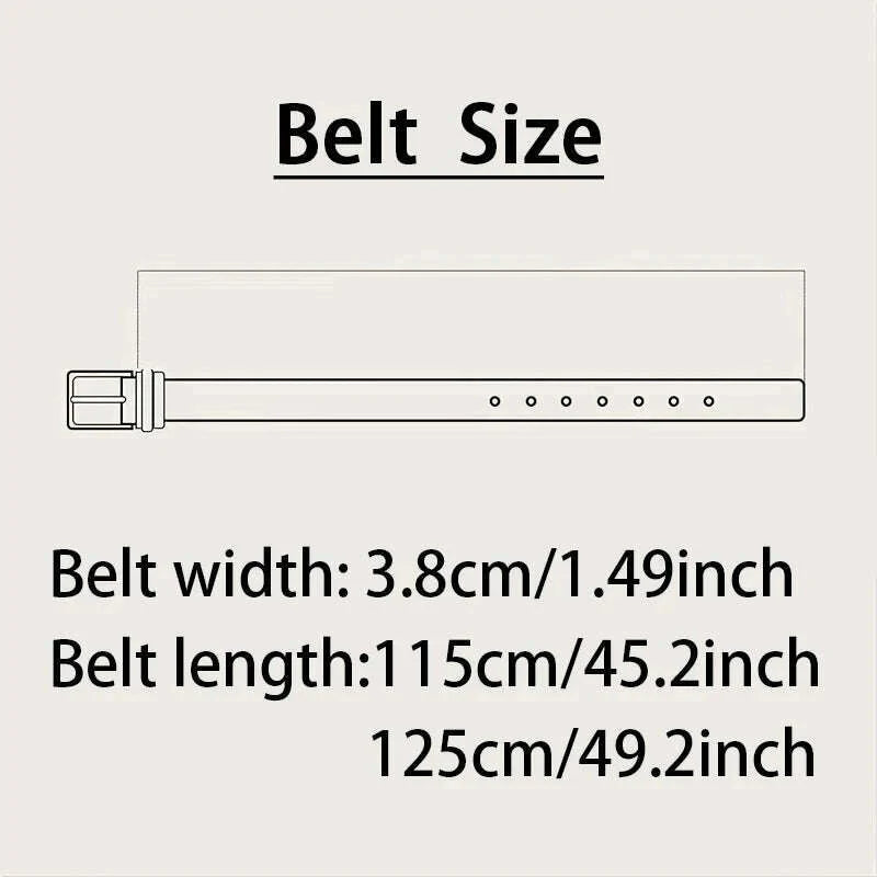 Genuine Leather For Men's High Quality Buckle Jeans Cowskin Casual Belts Business Cowboy Waistband Male Fashion Designer 2024New