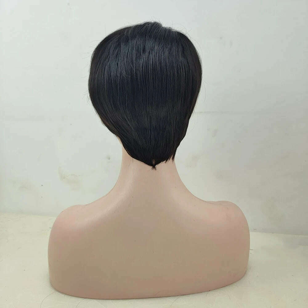 HAIRJOY Synthetic Hair Short Straight Wig for African American Women