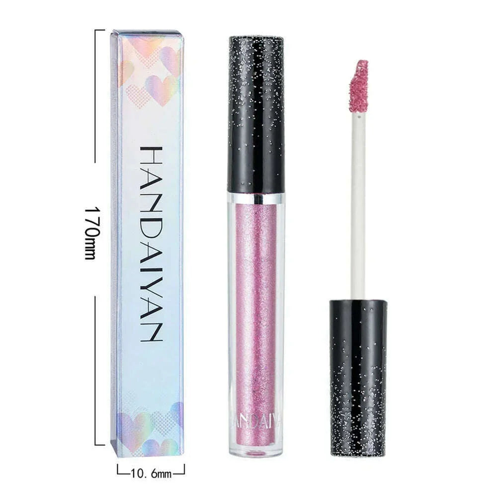 HANDAIYAN Liquid Eyeshadow Metallic Diamond Shiny Eye Liner Pen Giltter Eyeshadow Palette Lasting Shimmer Brighten Cosmetics