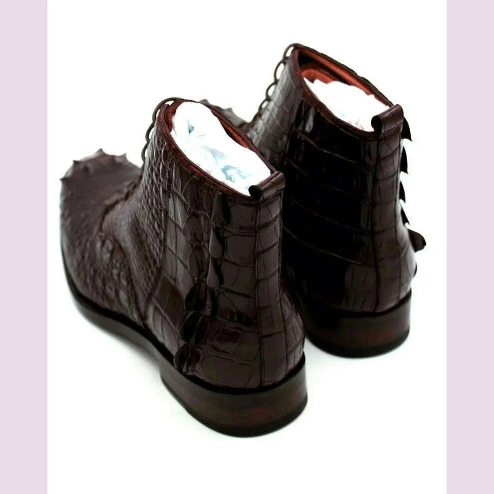 hulangzhishi men boots Pure manual Short boots male shoes