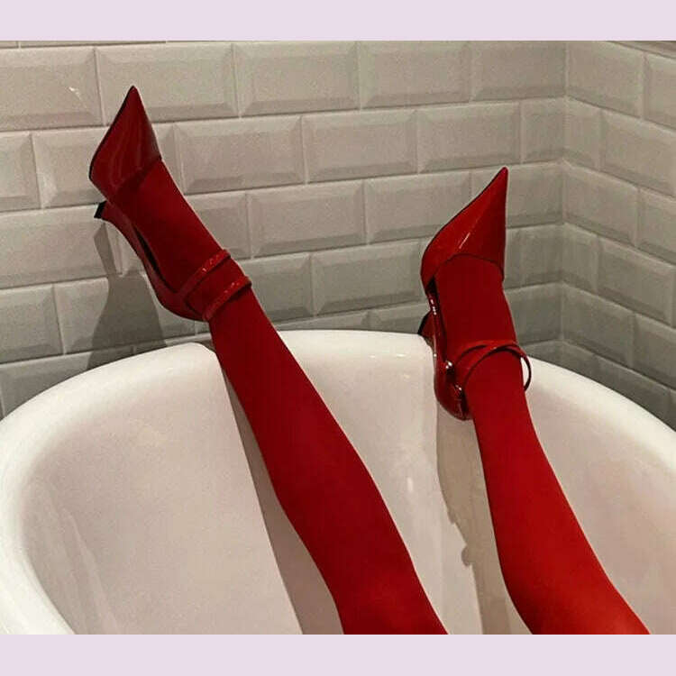 Lady Sexy Slope Heels Woman Ankle Strap Dress Wedding Shoes Party Sandalias De Mujer Luxury Sandals Women Designers