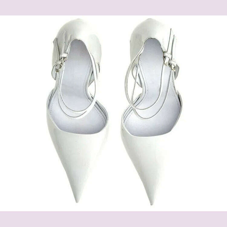 Lady Sexy Slope Heels Woman Ankle Strap Dress Wedding Shoes Party Sandalias De Mujer Luxury Sandals Women Designers