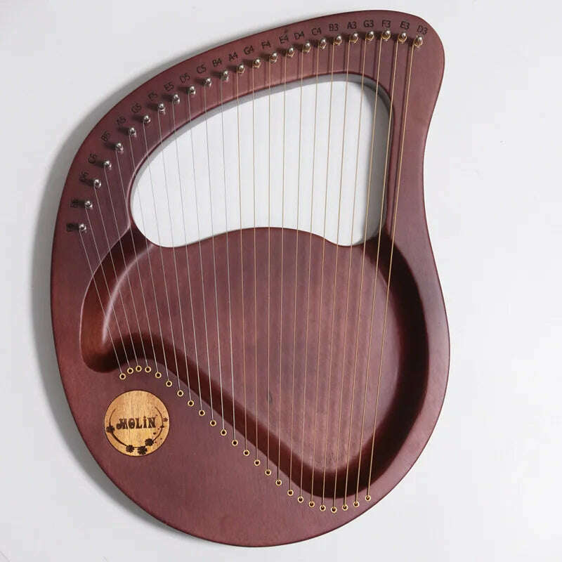 Lyre Harp 10/16/19/21/24 Strings Piano Harp Lyre Harp Mahogany Stringed Musical Instrument With Tuning Wrench Spare Strings