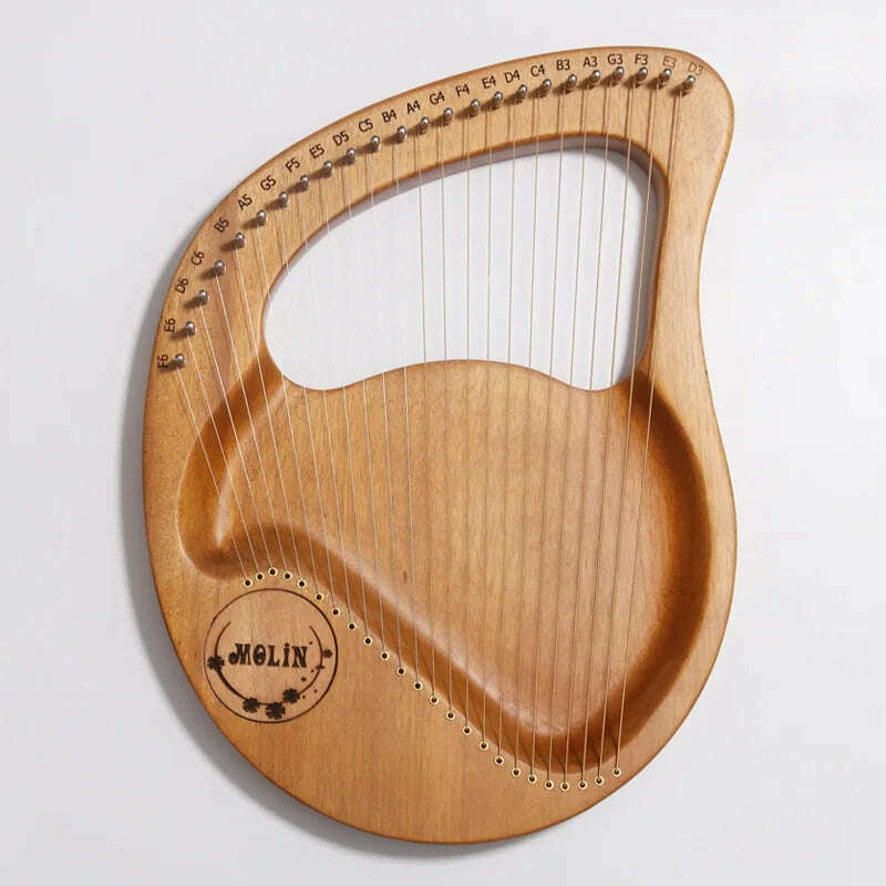 Lyre Harp 10/16/19/21/24 Strings Piano Harp Lyre Harp Mahogany Stringed Musical Instrument With Tuning Wrench Spare Strings