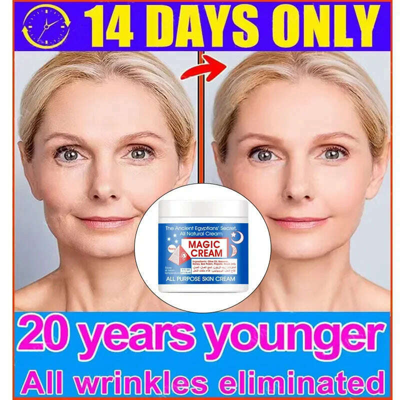 Magic Wrinkle Remover Face Cream Anti-Aging Fade Fine Line Lifting Firming Whitening Moisturizing Beauty Skin Care Cosmetic 118g