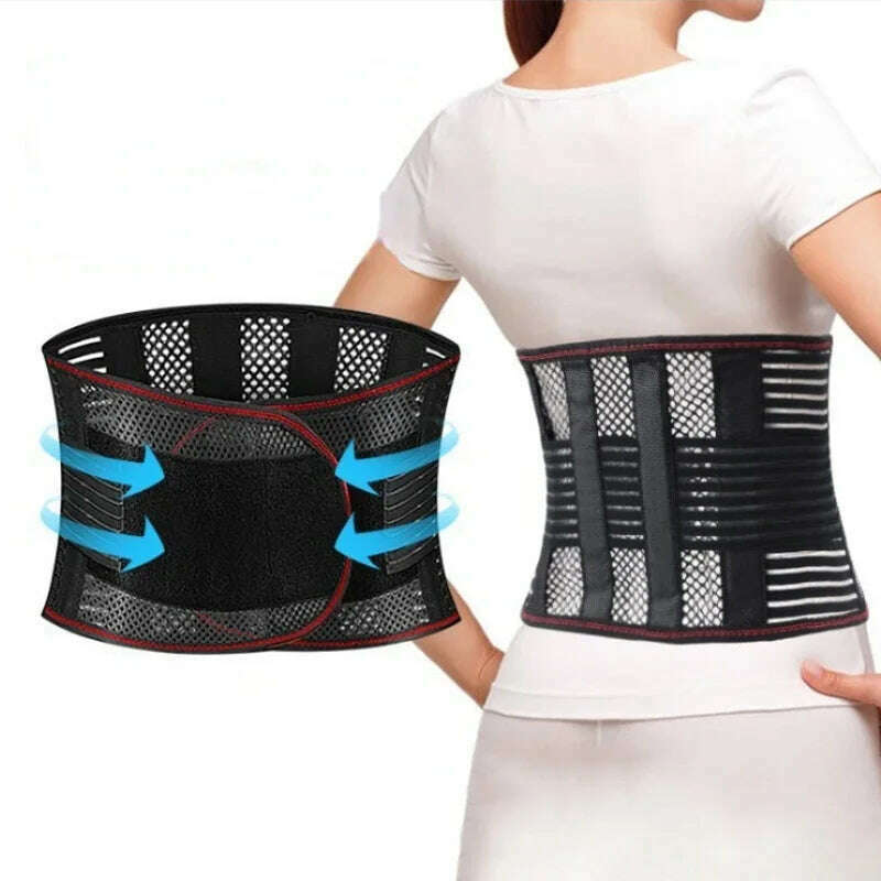 Medical Back Brace Waist Trainer Belt Spine Support Men Women Breathable Lumbar Corset Orthopedic Faja Lumbar Hombre Gym Belts