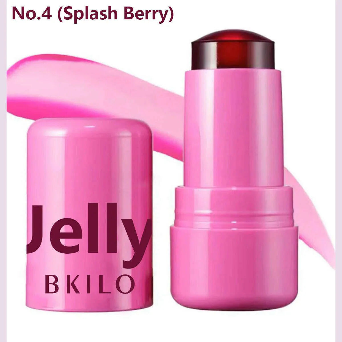 Milk Jelly Powder Blusher 3-in-1 Moisturized Blusher Stick Long Lasting Brighten Matte Facial Contour Rouge Makeup Lip Tint