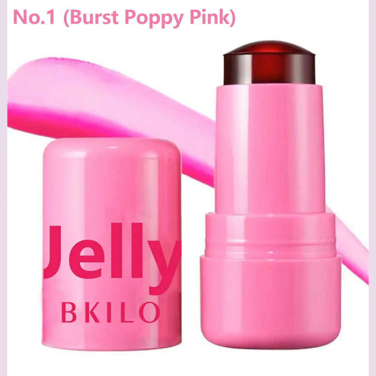 Milk Jelly Powder Blusher 3-in-1 Moisturized Blusher Stick Long Lasting Brighten Matte Facial Contour Rouge Makeup Lip Tint