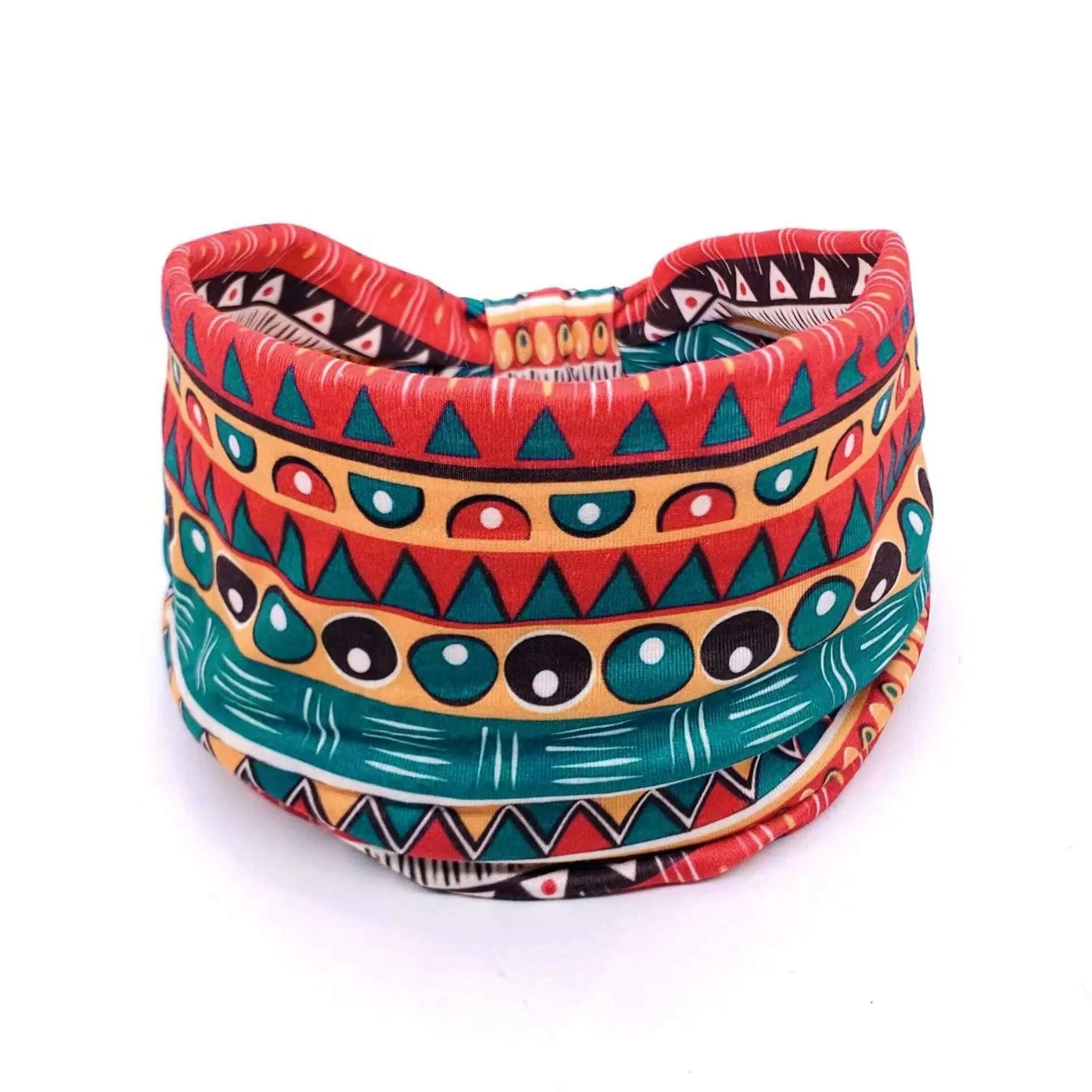 New African Pattern Print Wide Headband for Women Twist Style Hair Bandanas Head Wrap Elastic Headwear Turban Girls Accessories