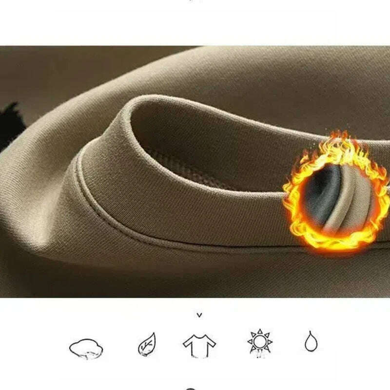 Round Neck Letter Printing Contrast Color Pullover Lantern Long Sleeve Men's Clothing Loose Casual Hoodies Boyfriend Tops