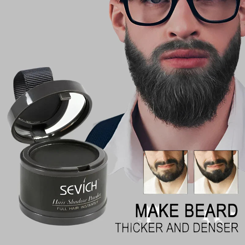 SEVICH Beard Hair Shadow Powder Beard Root Cover Up Concealer Fill In Thinning Instantly Modify Beard Fluffy Powder 13 Color 4g