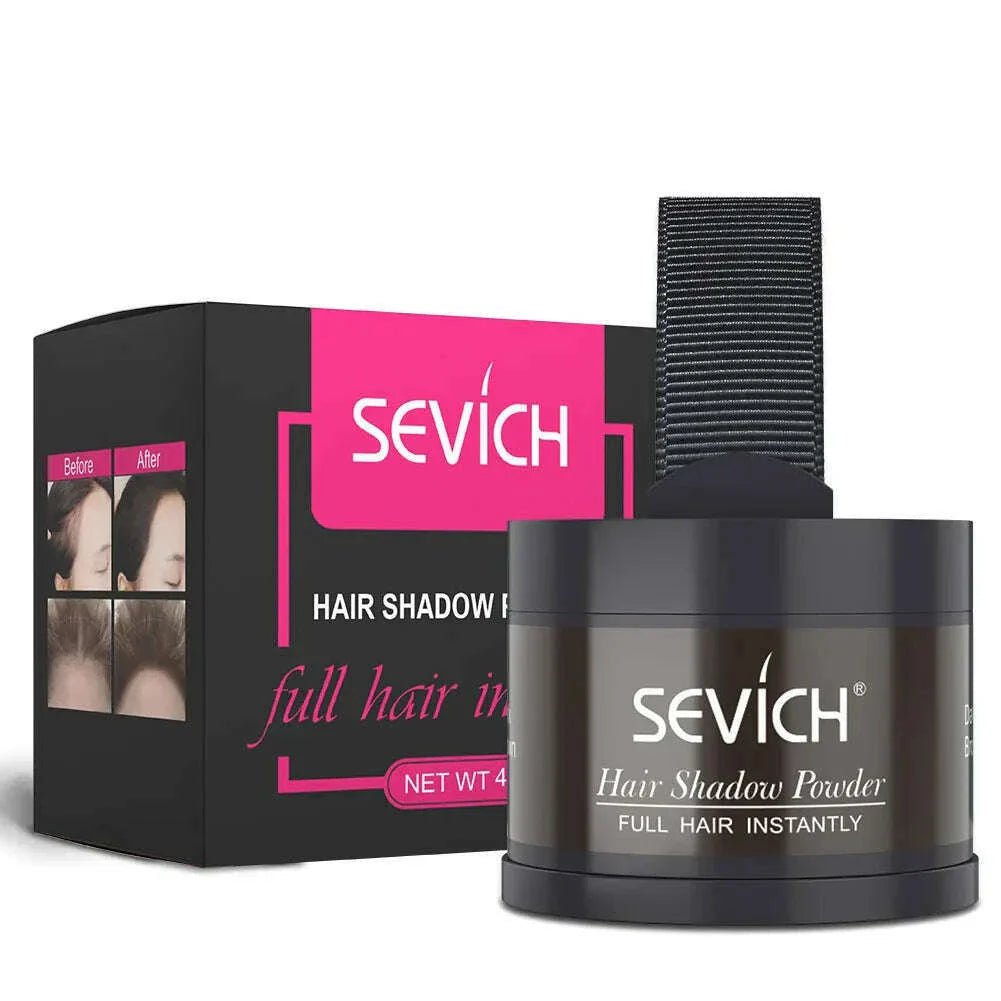 SEVICH Beard Hair Shadow Powder Beard Root Cover Up Concealer Fill In Thinning Instantly Modify Beard Fluffy Powder 13 Color 4g