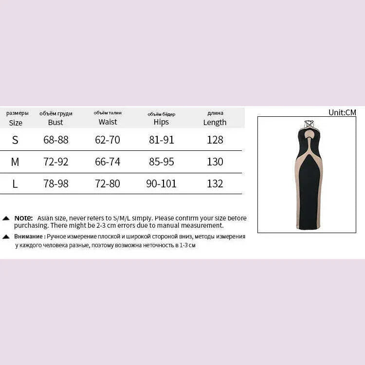 Sexy See Through Bodycon Maxi Dresses Women Halter Black Mesh Patchwork Slim Long Dress Party Club Streetwear Vestidos