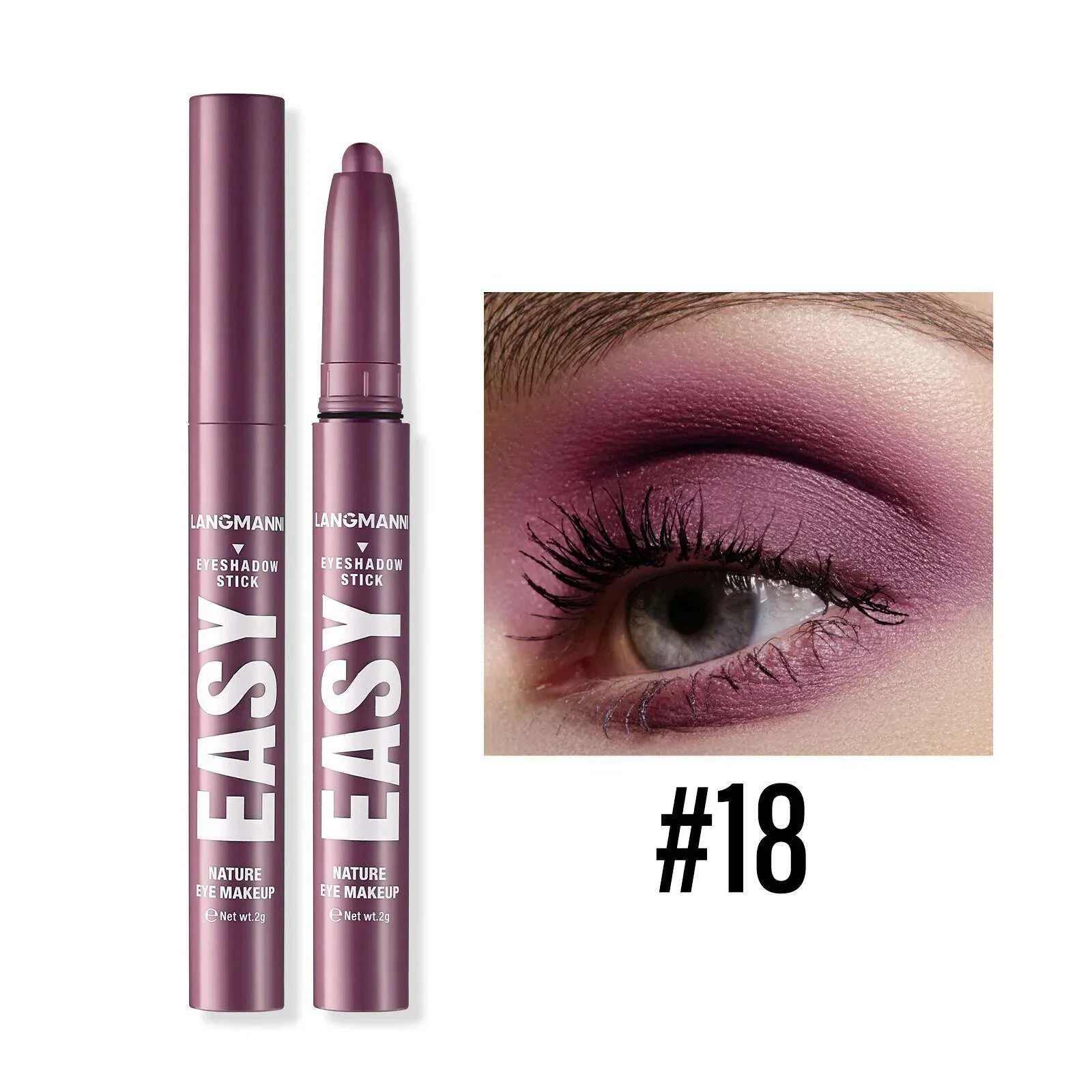 Smoky Rose Purple Eyeshadow Pencil Glitter Shimmer Highlighter&Eye Shadow Eyeliner Stick Bronze Matte Eye Shadow Stick Makeup