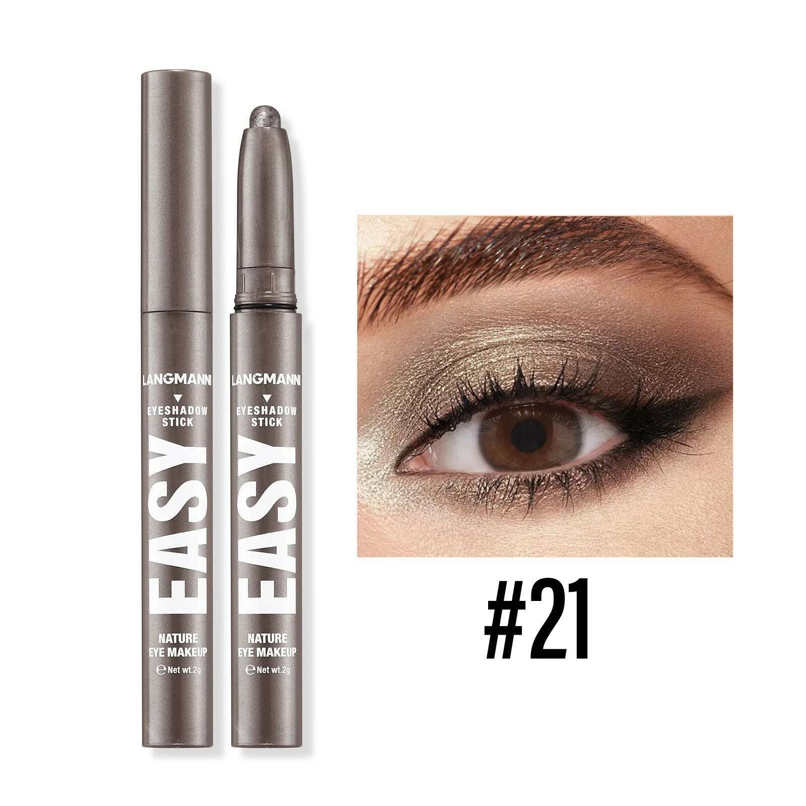 Smoky Rose Purple Eyeshadow Pencil Glitter Shimmer Highlighter&Eye Shadow Eyeliner Stick Bronze Matte Eye Shadow Stick Makeup