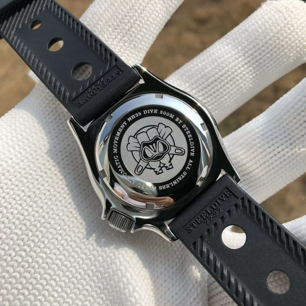 STEELDIVE SD1996 Men's Dive Watch NH35 Automatic Mechanical Men's Watch Luminous Ceramic Bezel Diver watch men watches Sapphire