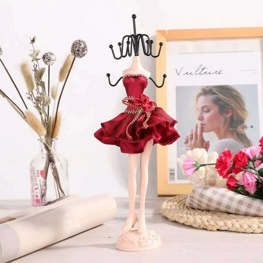 Unique Jewelry Holder Display Stand Resin Crafts Home Decoration Necklace Earring Bracelet Organizer Storage Rack for Gift