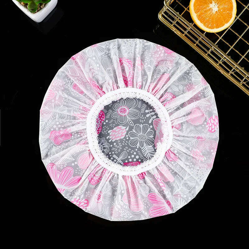 Waterproof Bath Hat Thickened Waterproof and Oil Fume Cap Women Spa Hair Salon Supplies Shower Cap Bathroom Caps Accessories