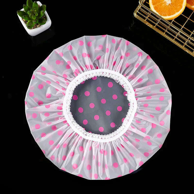 Waterproof Bath Hat Thickened Waterproof and Oil Fume Cap Women Spa Hair Salon Supplies Shower Cap Bathroom Caps Accessories
