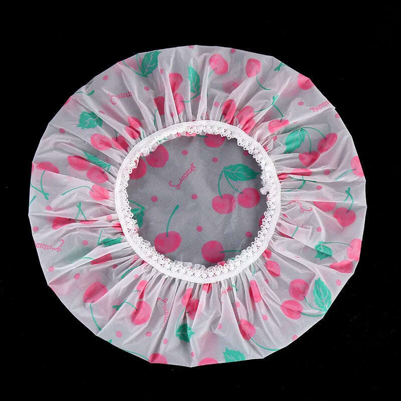 Waterproof Bath Hat Thickened Waterproof and Oil Fume Cap Women Spa Hair Salon Supplies Shower Cap Bathroom Caps Accessories