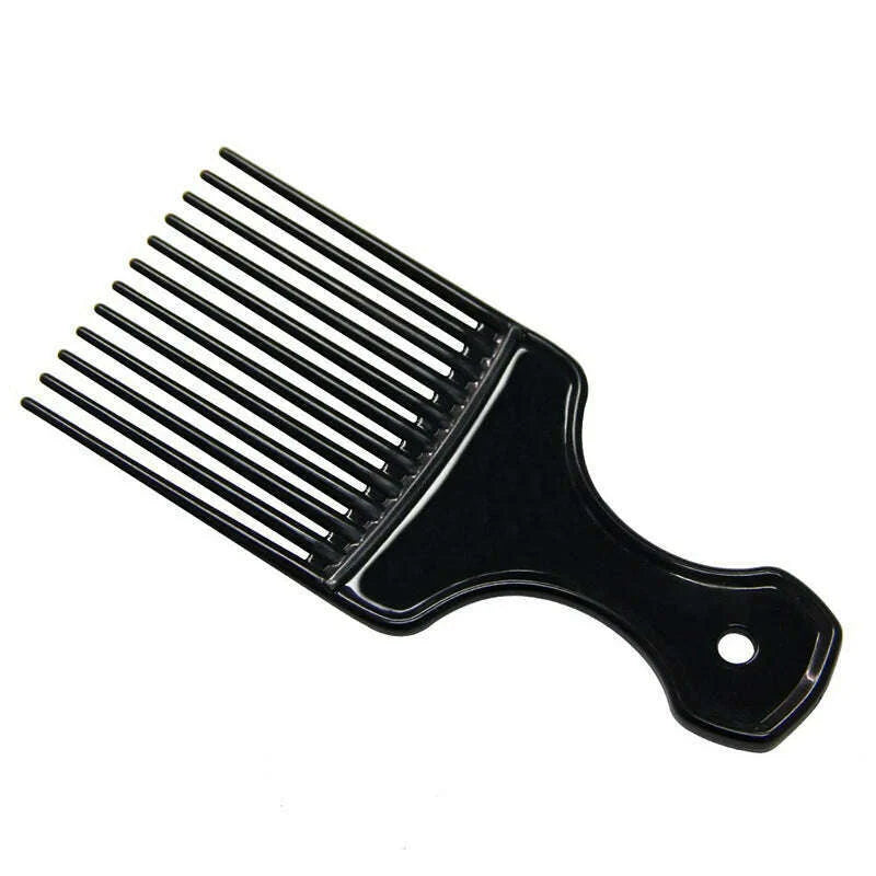 Wide Teeth Brush Pick Comb Fork Hairbrush Insert Hair Pick Comb Plastic Combs For Curly Afro Hair Styling Tools For Women Men