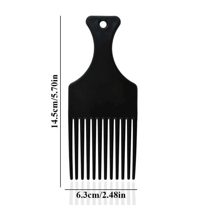 Wide Teeth Brush Pick Comb Fork Hairbrush Insert Hair Pick Comb Plastic Combs For Curly Afro Hair Styling Tools For Women Men