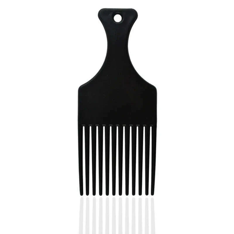 Wide Teeth Brush Pick Comb Fork Hairbrush Insert Hair Pick Comb Plastic Combs For Curly Afro Hair Styling Tools For Women Men