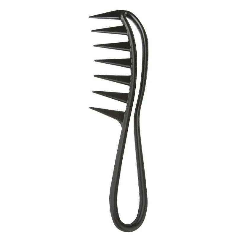 Wide Teeth Brush Pick Comb Fork Hairbrush Insert Hair Pick Comb Plastic Combs For Curly Afro Hair Styling Tools For Women Men