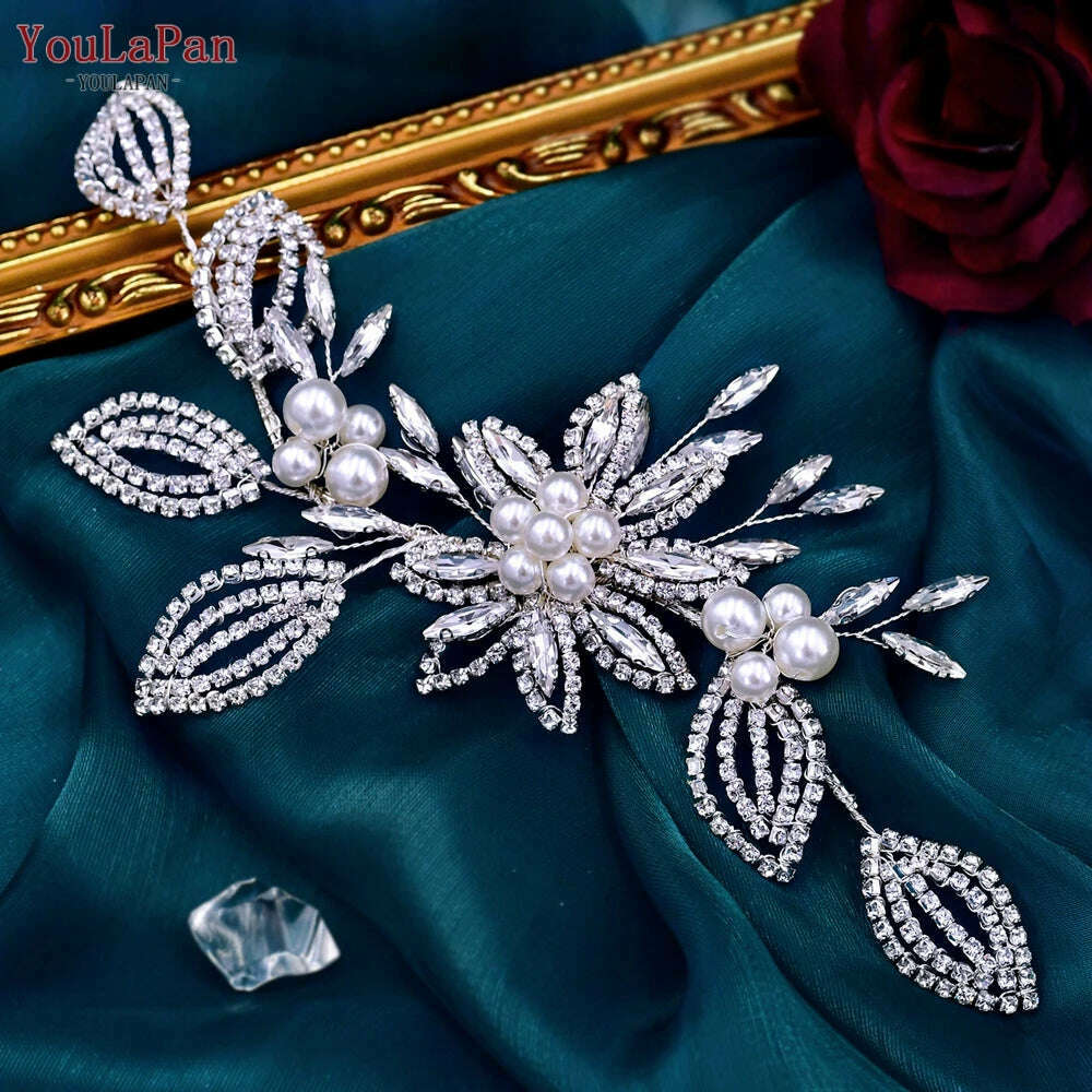YouLaPan HP434 Bridal Headband Rhinestone Women Headwear Bride Crowns Tiaras Wedding Hair Accessories Pageant Party Headdress