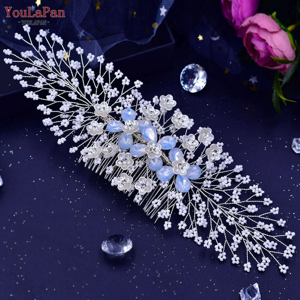 YouLaPan HP434 Bridal Headband Rhinestone Women Headwear Bride Crowns Tiaras Wedding Hair Accessories Pageant Party Headdress